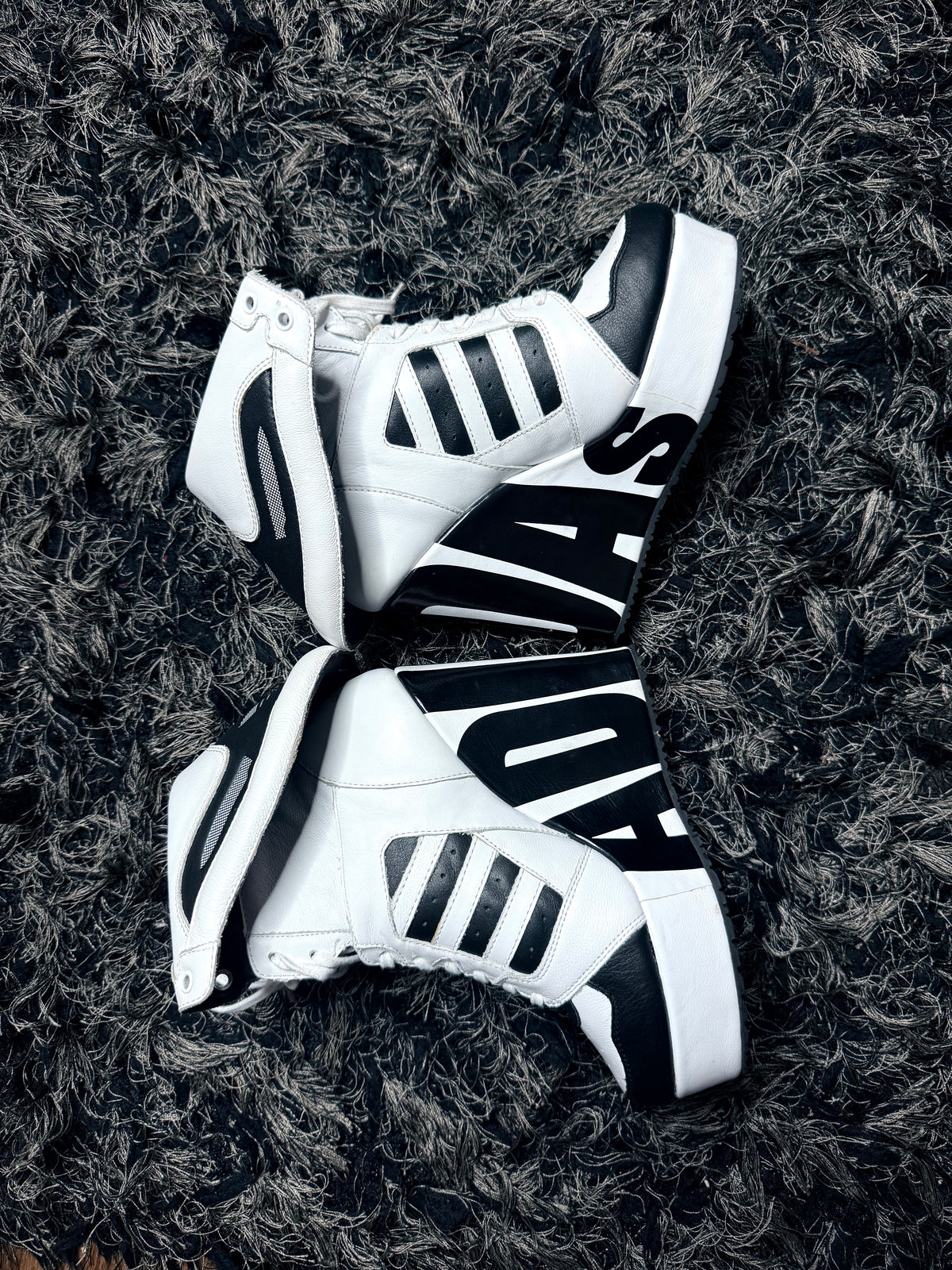 Sz(6.5) Adidas x Jeremy Scott streetball platform wedge