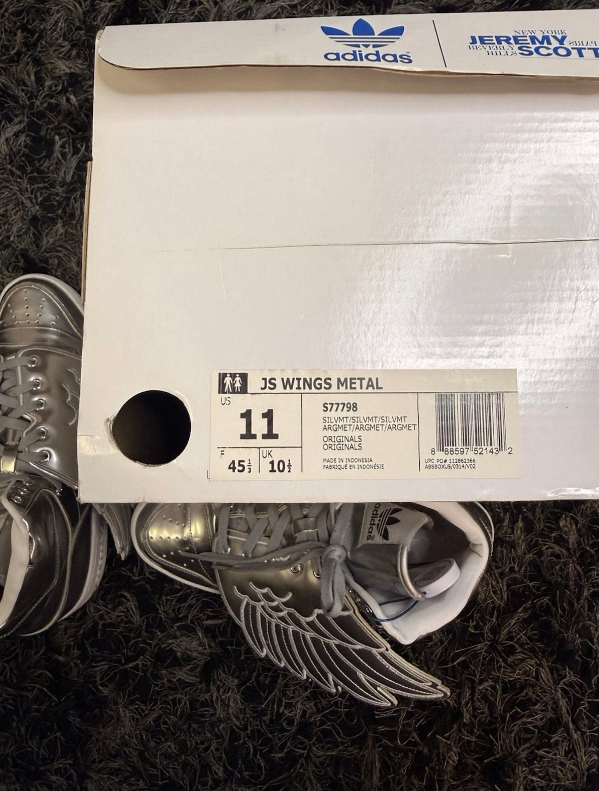 Sz(11) Adidas x Jeremy Scott Metallica 1.0