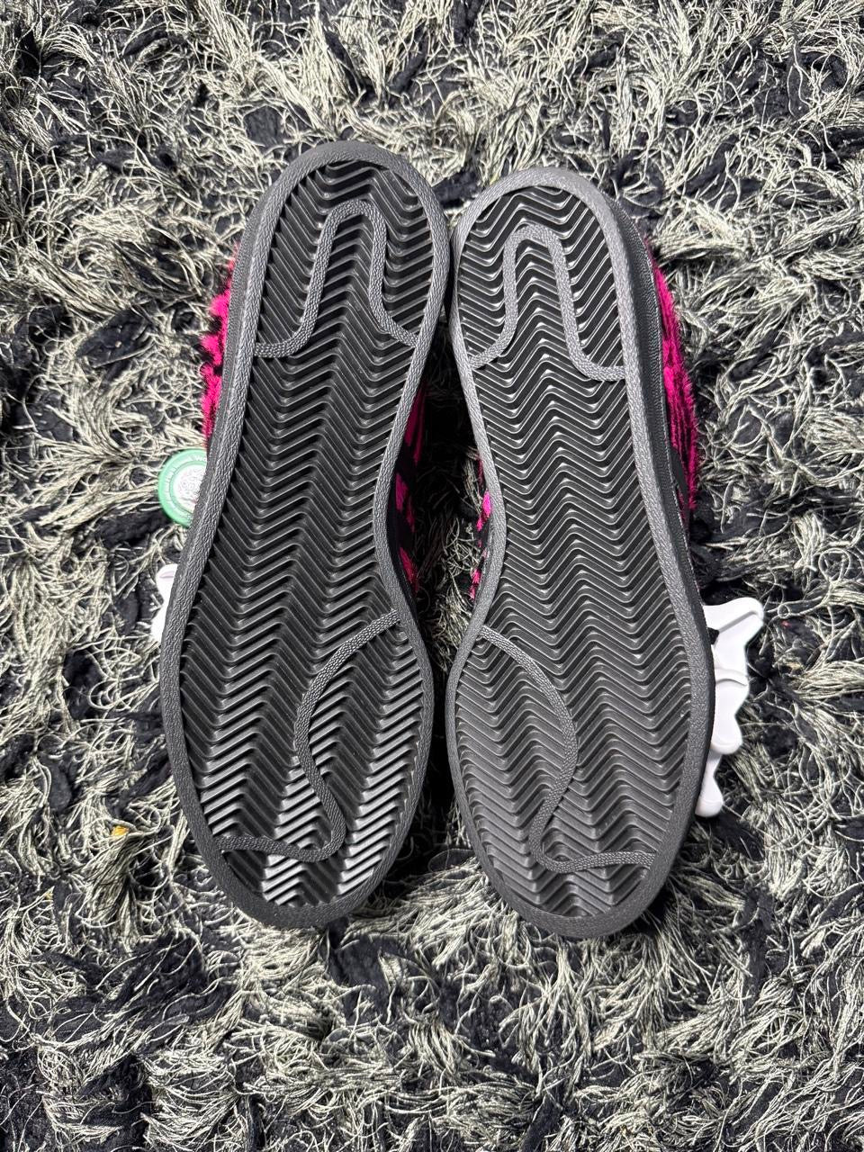 Sz(10.5) Adidas x Jeremy Scott campus 80s pink zebra (Ds)