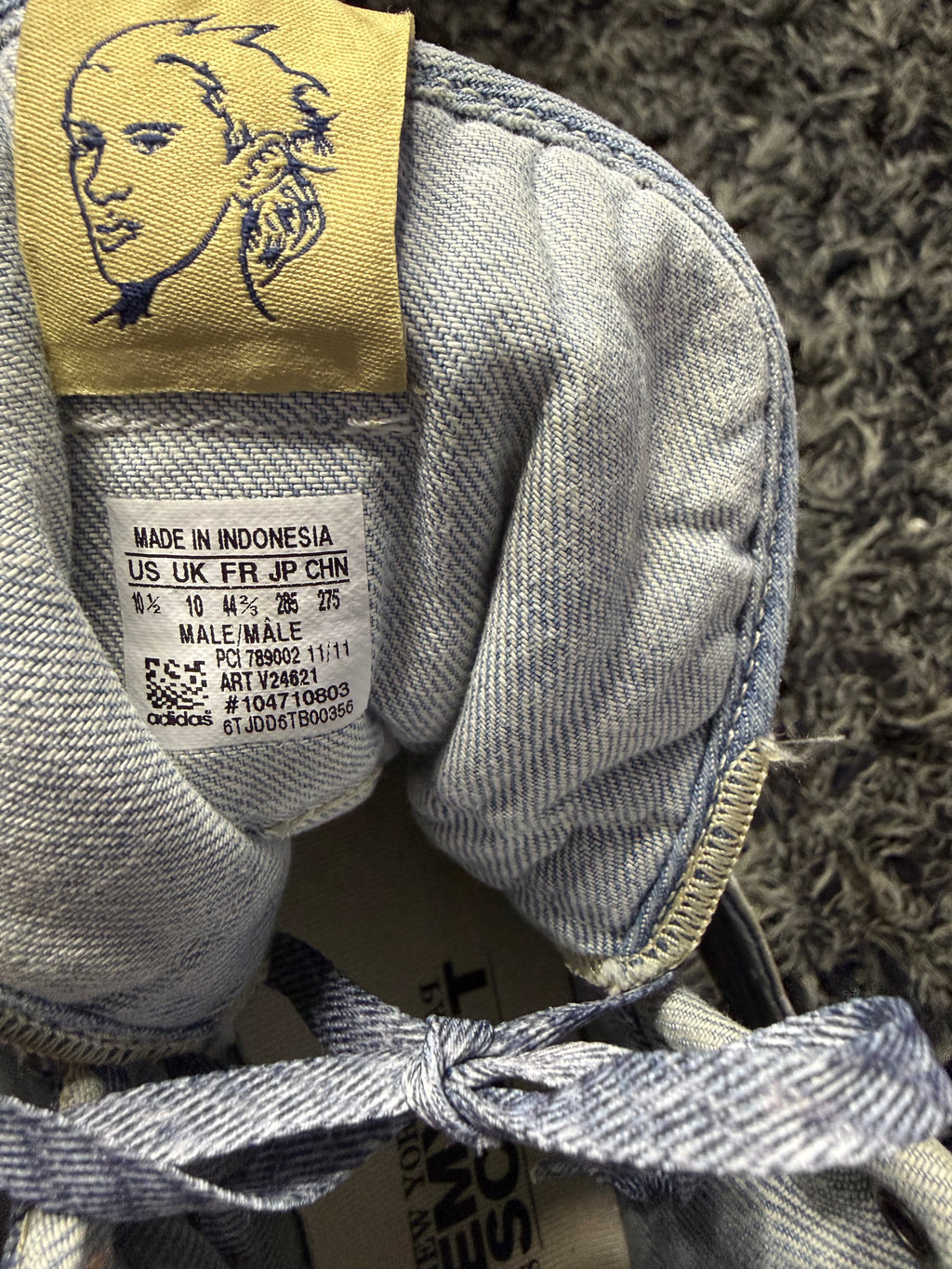 Sz(10.5) Adidas x Jeremy Scott Denim 1.0