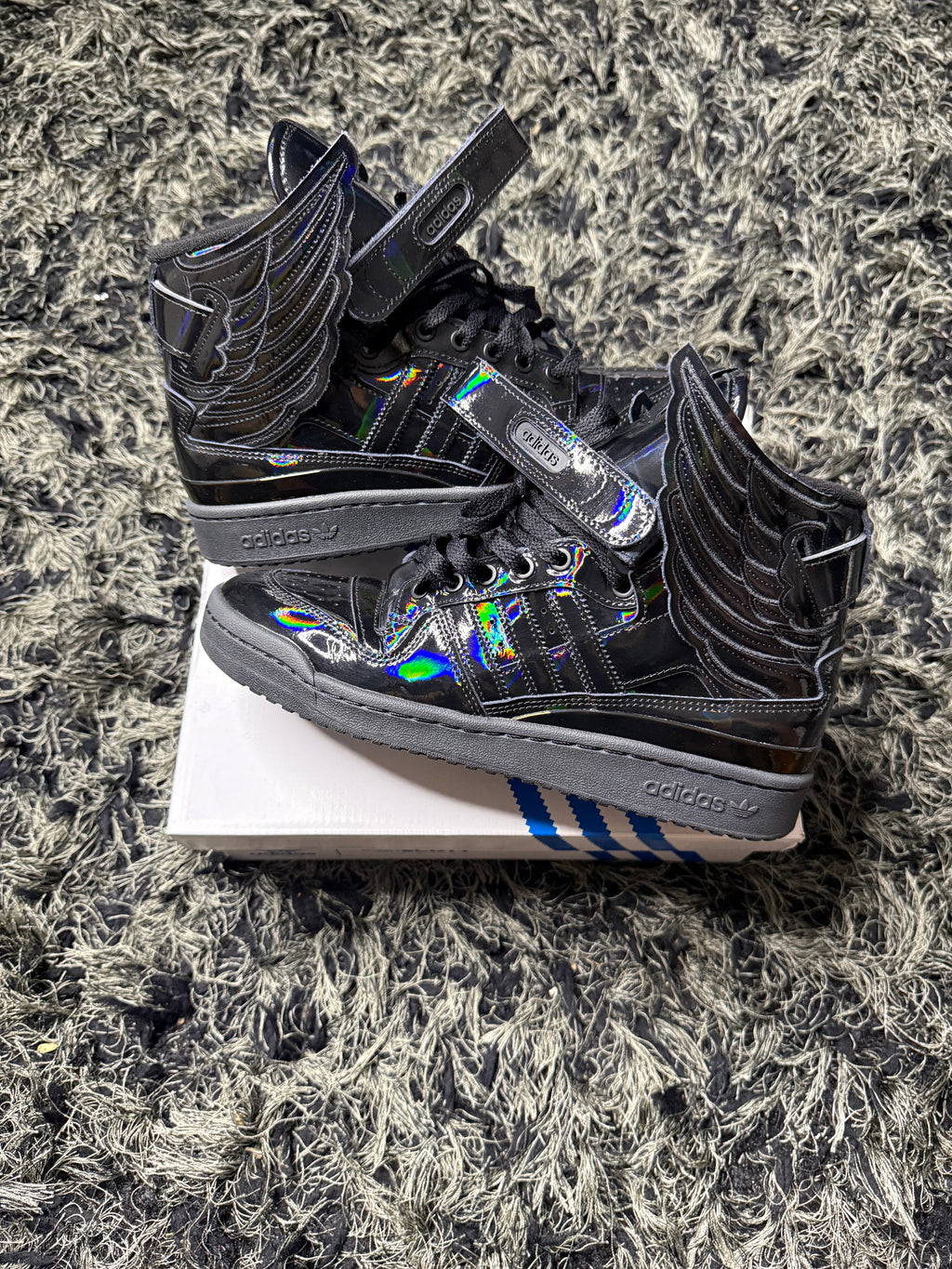 Sz(9) Adidas x Jeremy Scott 4.0 Black Opal