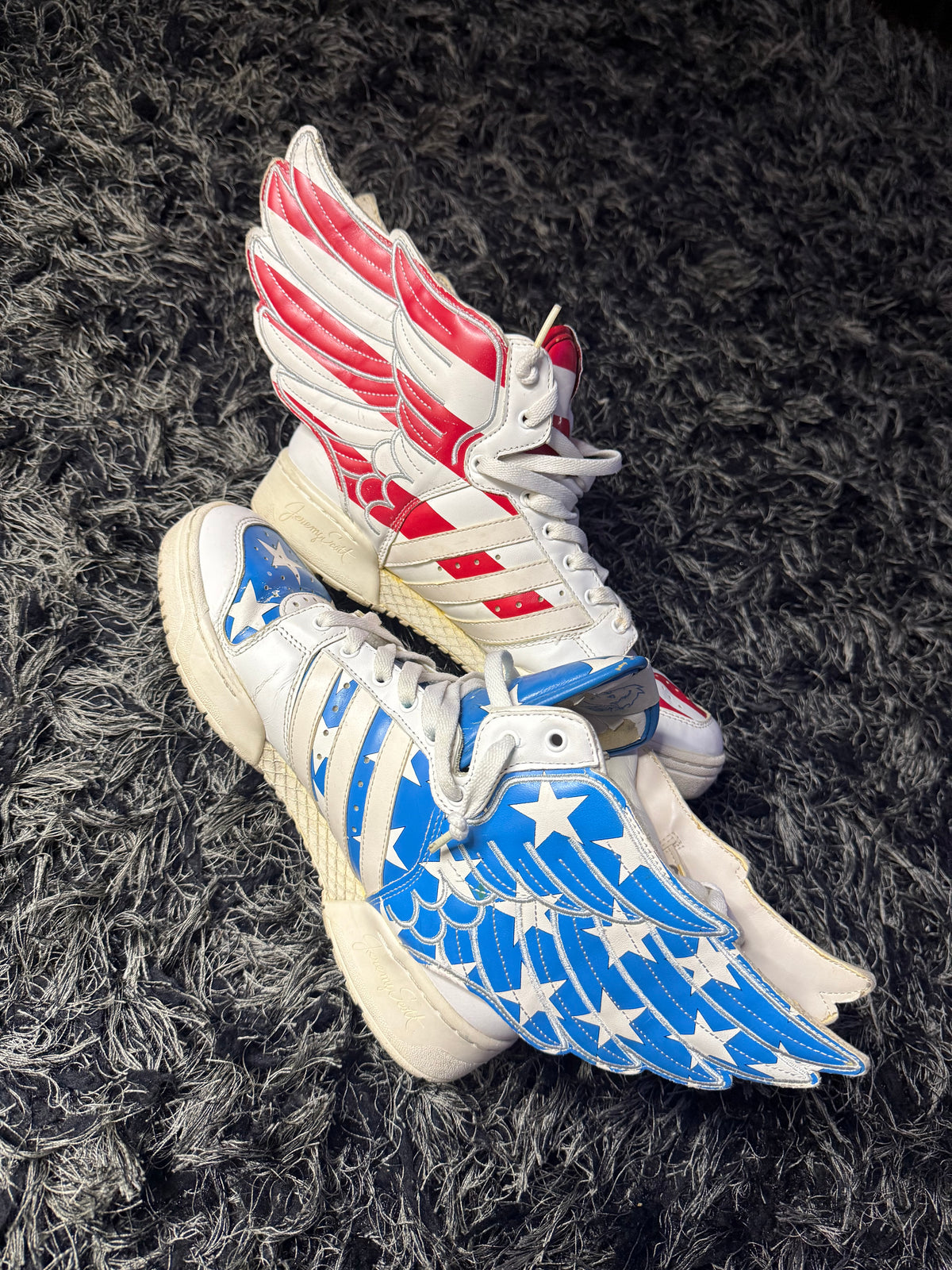 Sz(9) Adidas x Jeremy Scott Stars and Stripes 2.0