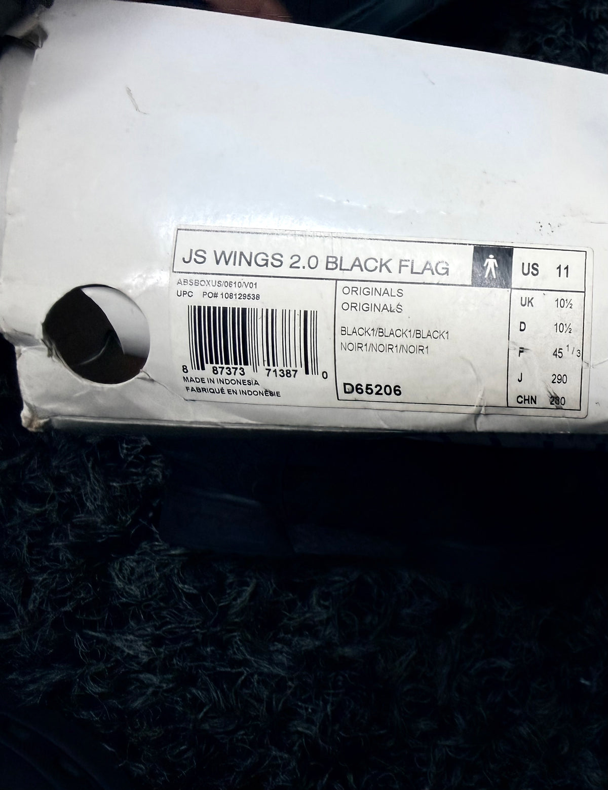 Sz(11) Adidas x Jeremy Scott asap rocky flag 2.0