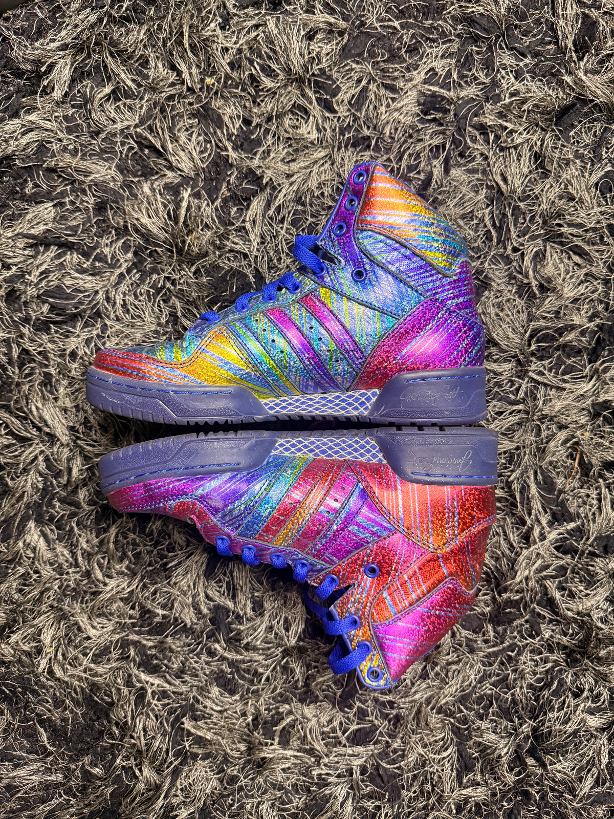 Sz(5.5) Adidas x Jeremy Scott Rainbow Foil 1.0