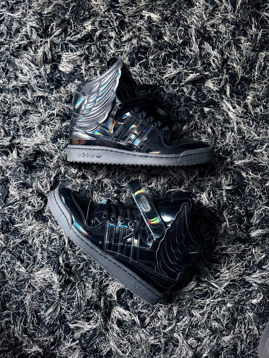 Sz(9.5) Adidas x Jeremy Scott 4.0 Black Opal