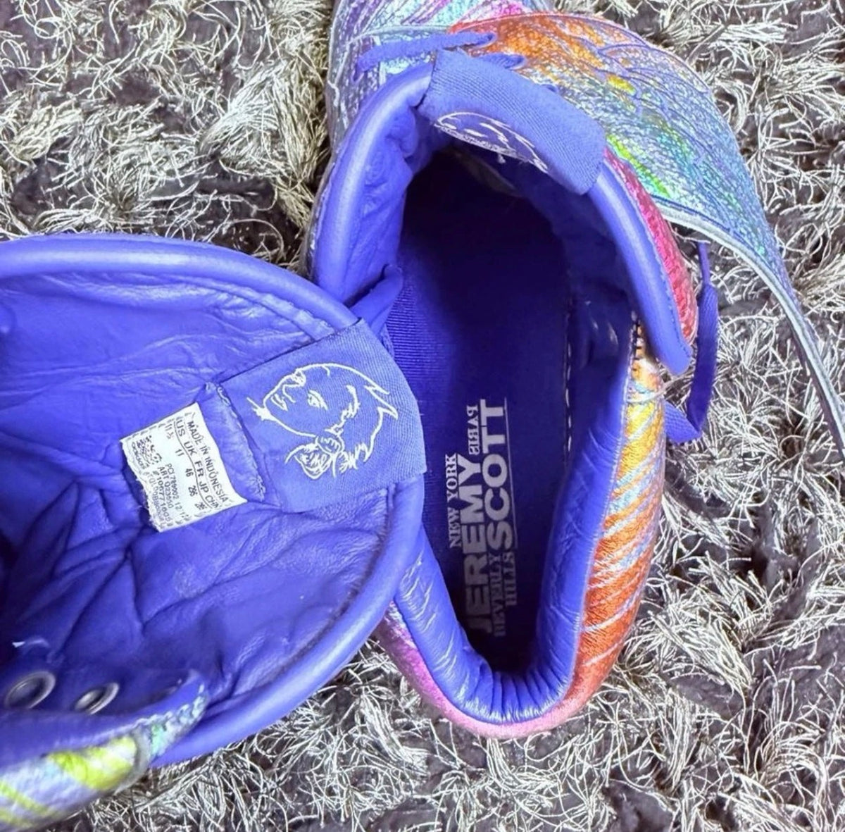 Sz(11.5) Adidas x Jeremy Scott Rainbow Foil 1.0