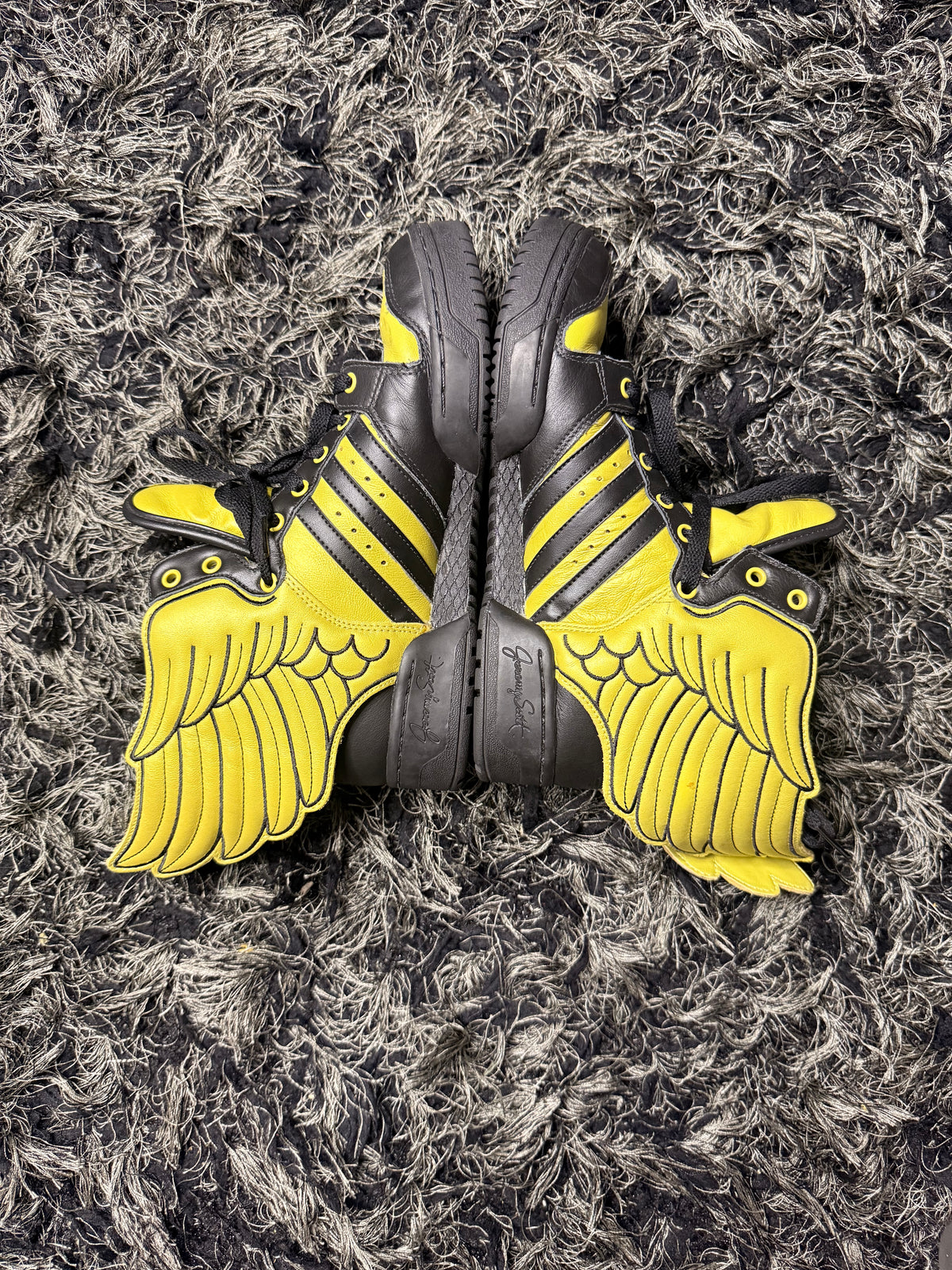 Sz(6.5) Adidas x Jeremy Scott black gold 2.0