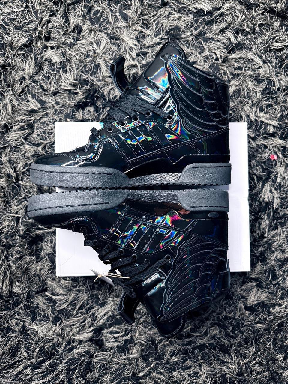 Sz(11.5) Adidas x Jeremy Scott 4.0 Black Opal (Ds)