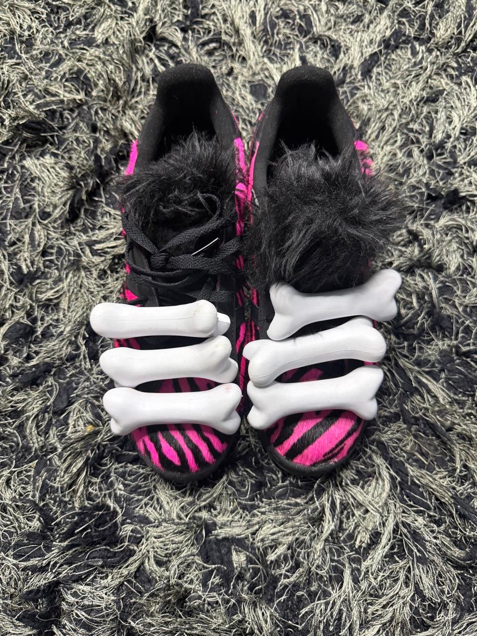 Sz(10.5) Adidas x Jeremy Scott campus 80s pink zebra (Ds)