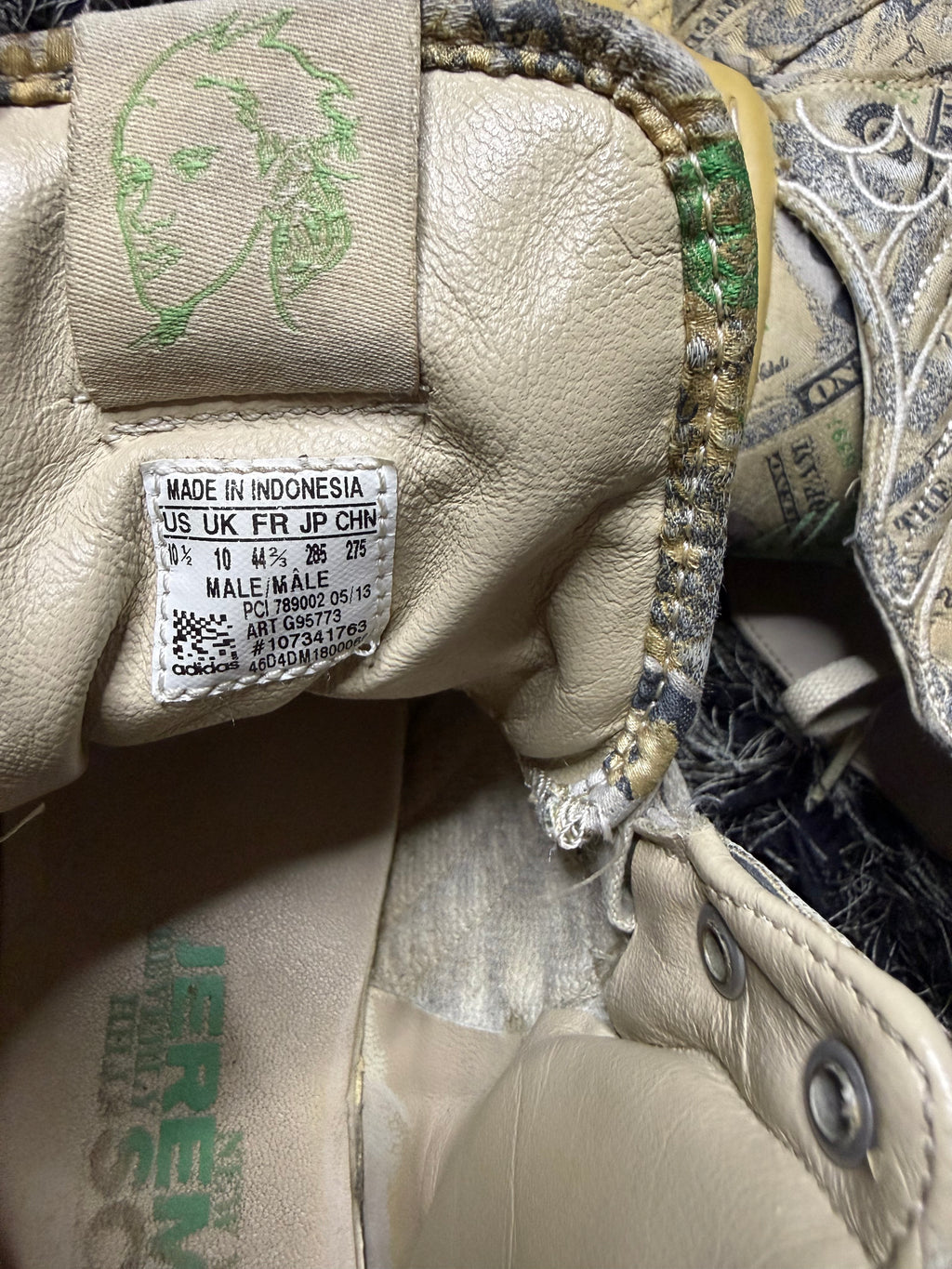 Sz(10.5) Adidas x Jeremy Scott Money 2.0