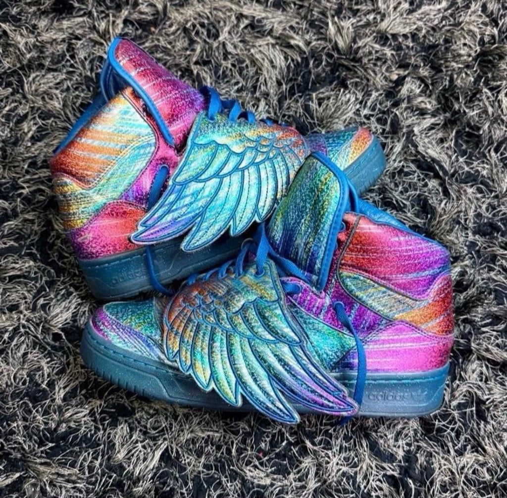 Sz(11.5) Adidas x Jeremy Scott Rainbow Foil 1.0