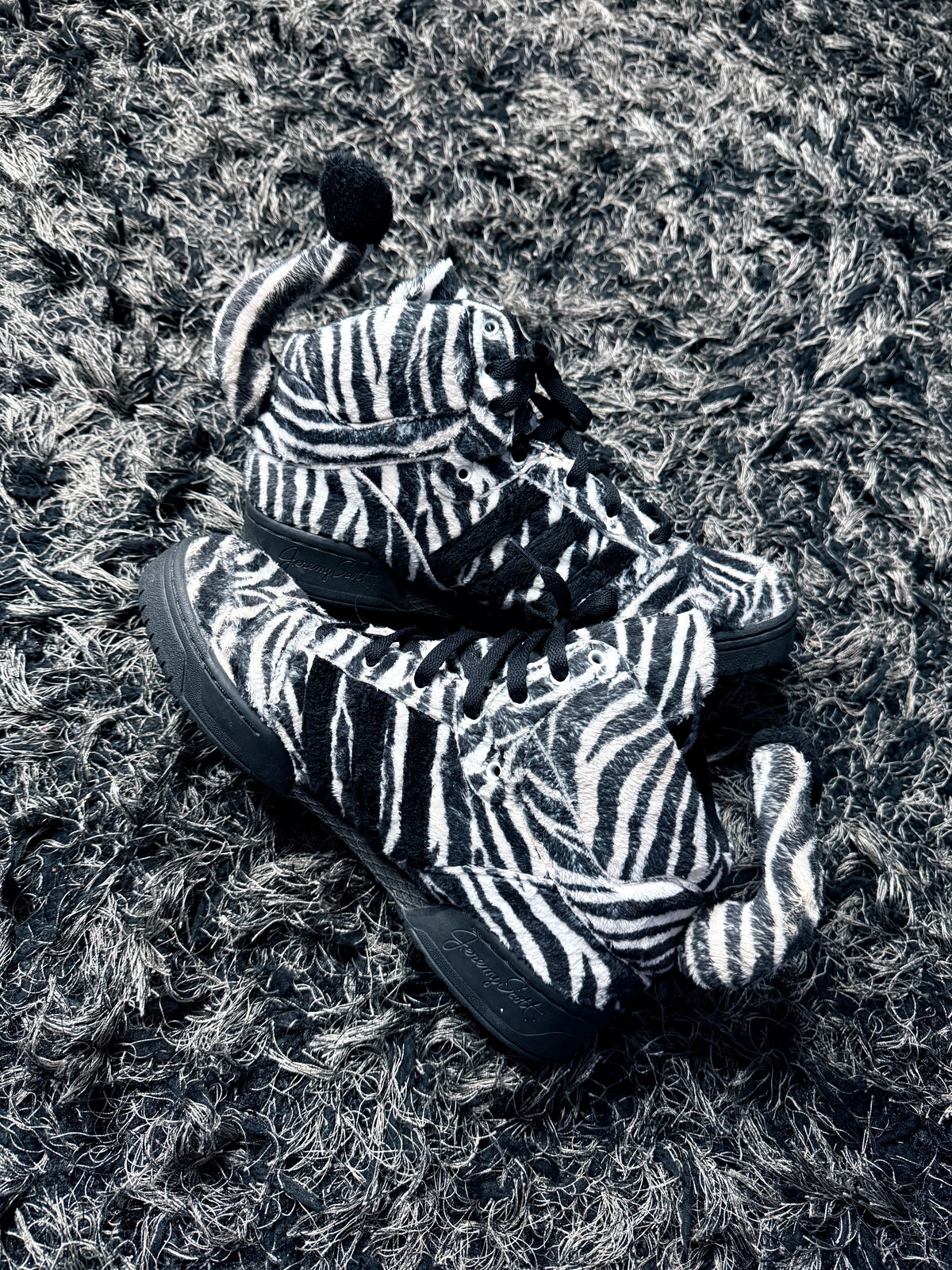 Sz(12.5) Adidas x Jeremy Scott Zebra