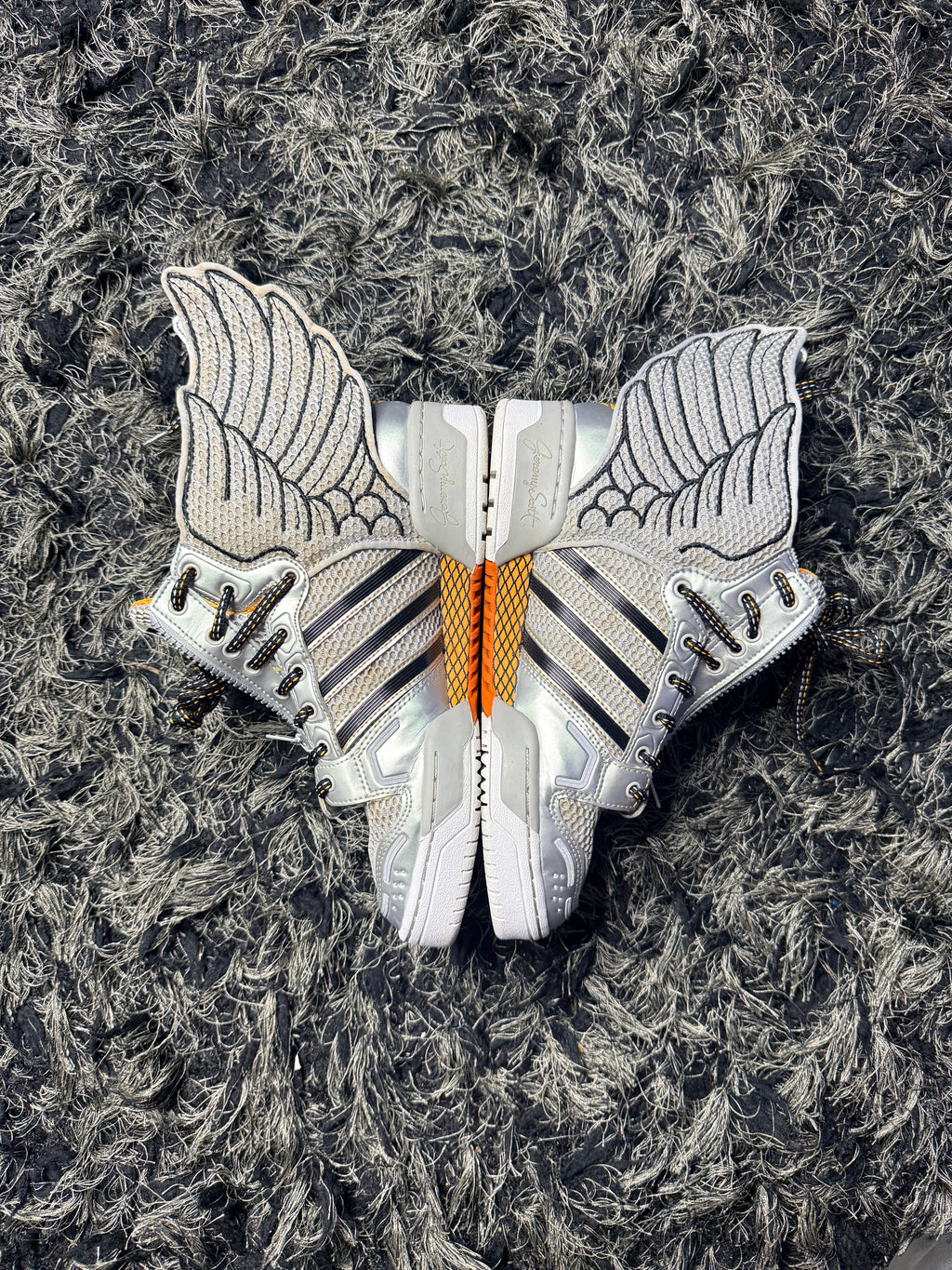 Sz(8) Adidas x Jeremy Scott grey mesh 2.0