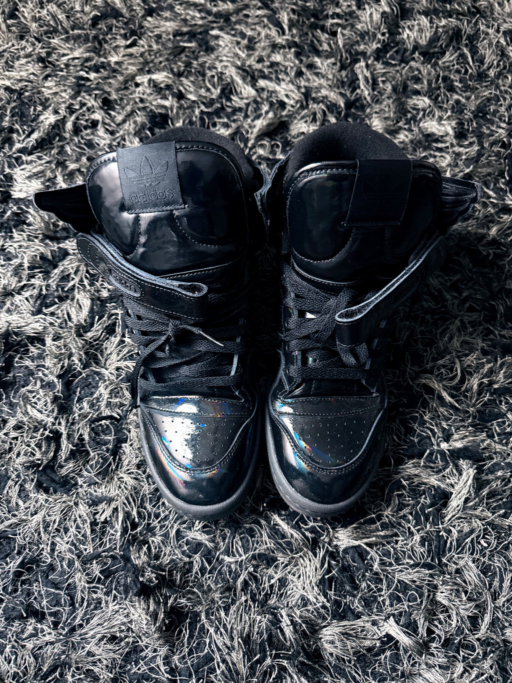 Sz(9.5) Adidas x Jeremy Scott 4.0 Black Opal