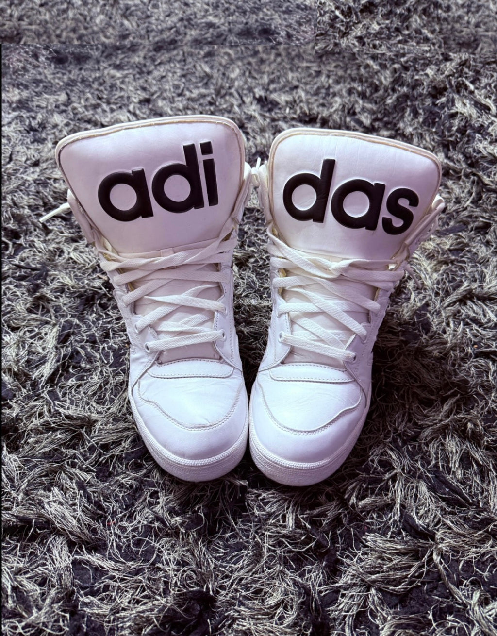 Sz(11) Adidas x Jeremy Scott white hi instinct