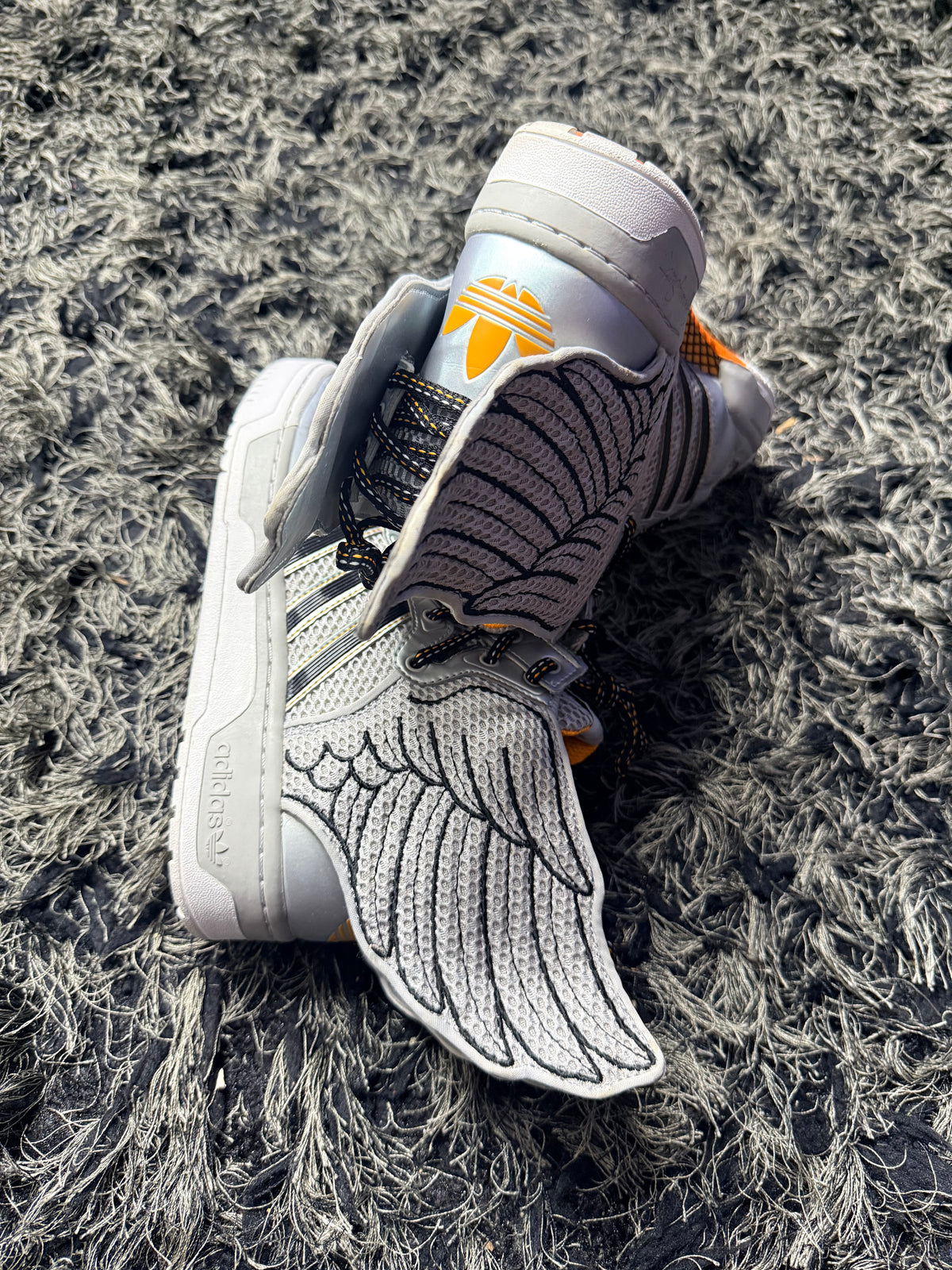 Sz(8) Adidas x Jeremy Scott grey mesh 2.0