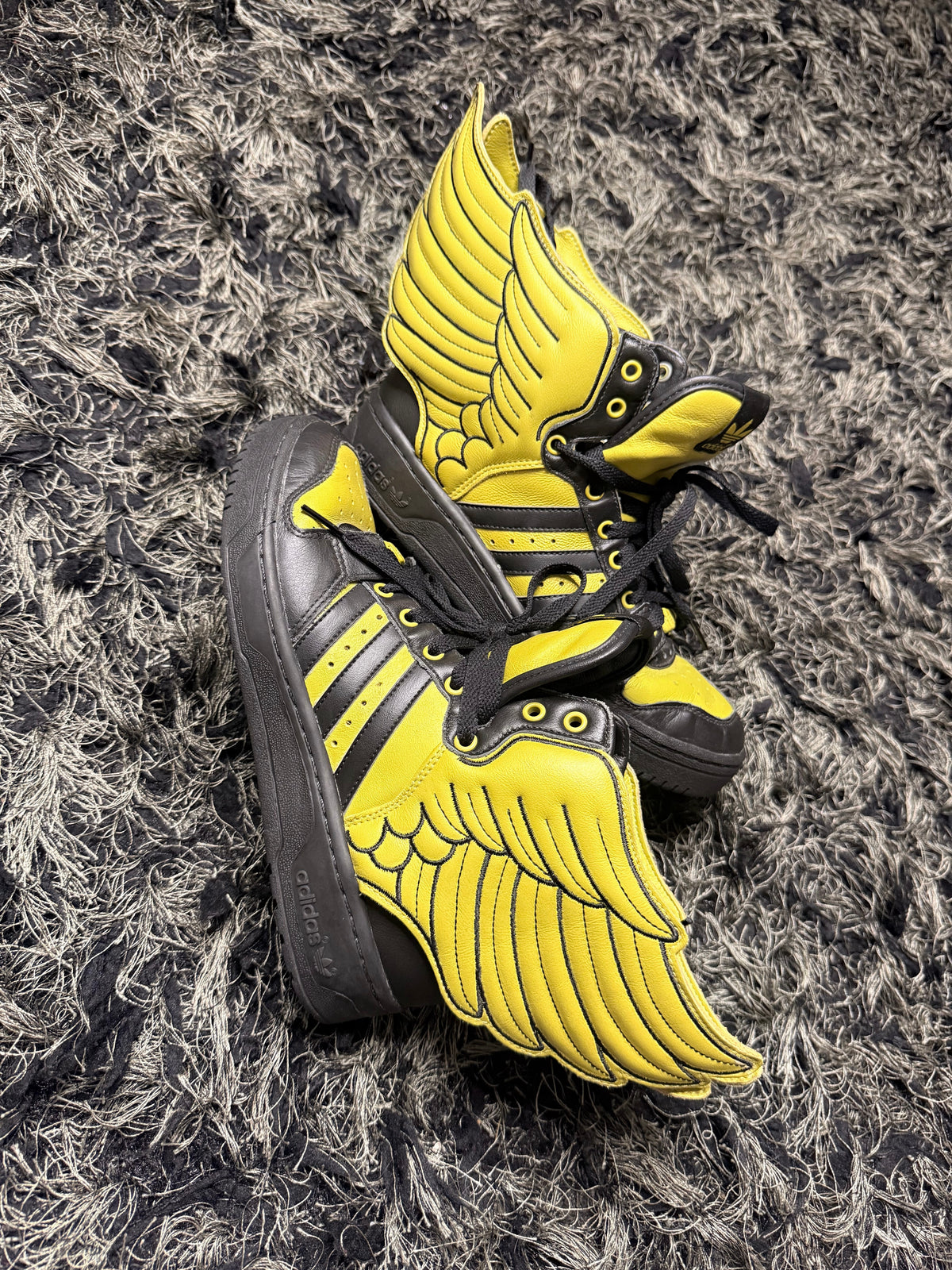 Sz(6.5) Adidas x Jeremy Scott black gold 2.0
