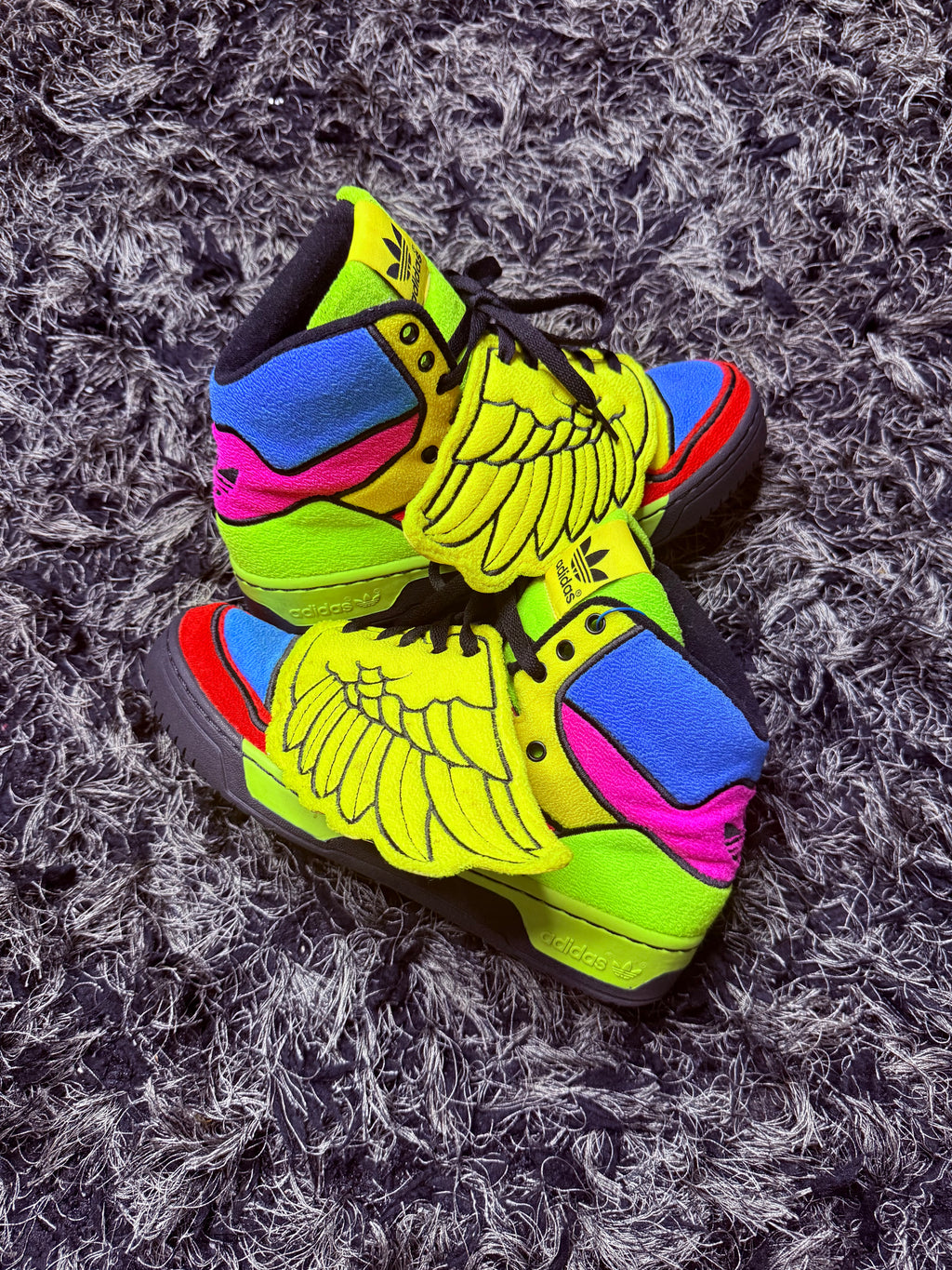 Sz(9) Adidas x Jeremy Scott multicolor rainbow 1.0