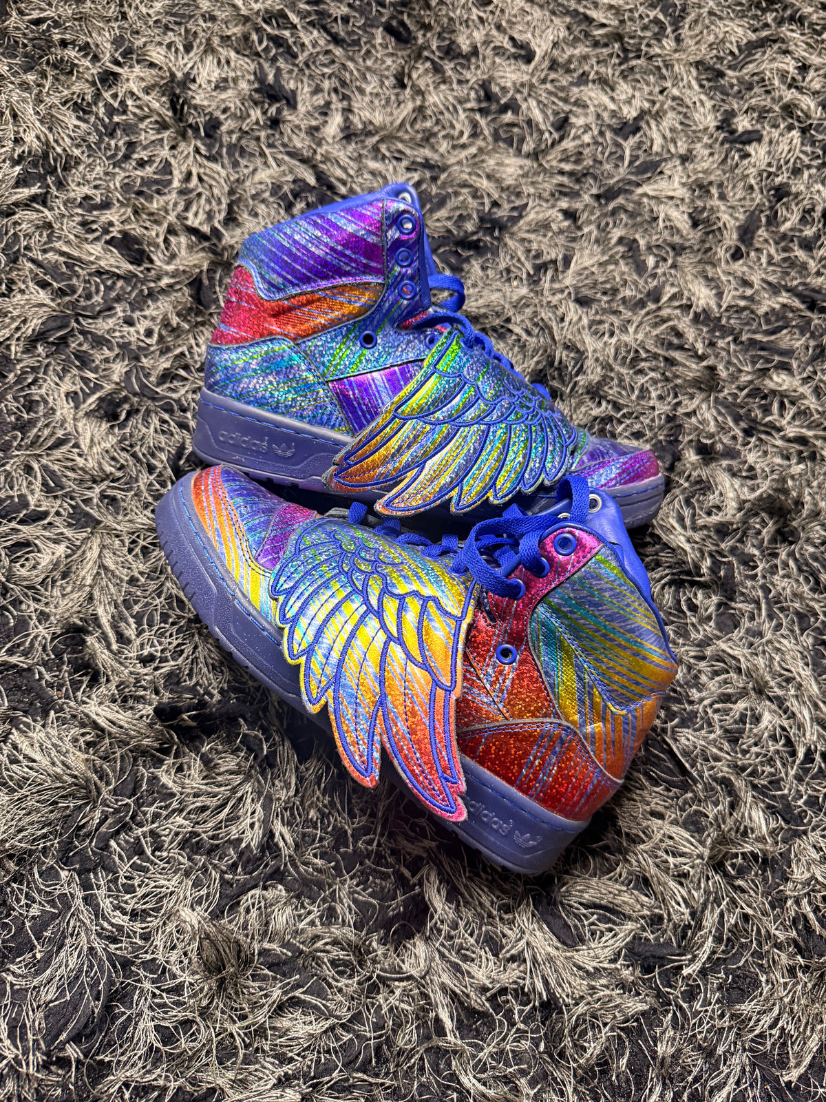 Sz(5.5) Adidas x Jeremy Scott Rainbow Foil 1.0
